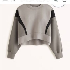 YPB - Abercrombie NeoKnit mini crew black and Onx-